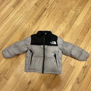 The North Face Black and Gray Kids' Puffer Jacket